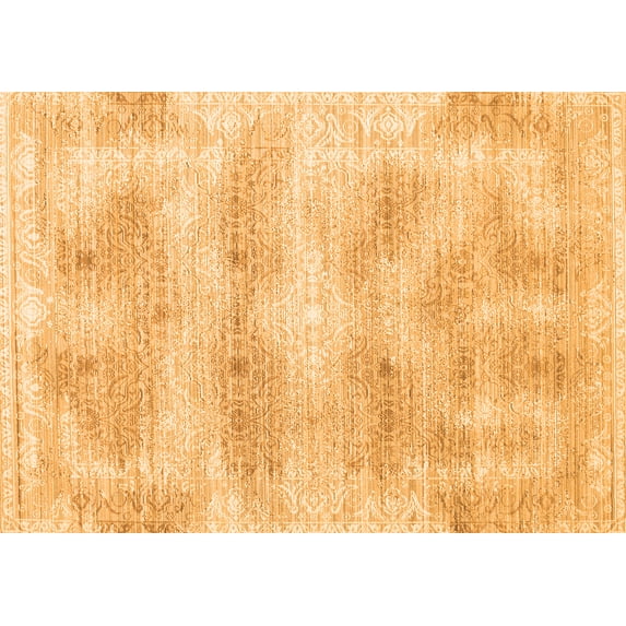Ahgly Company Indoor Rectangle Persian Orange Traditional Area Rugs, 7' x 9'