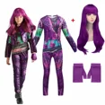thumbnail image 1 of Disfraz de Cosplay de Descendants 3 de Anime Evil Mal Evie para niñas, fiesta de cumpleaños, Halloween, peluca y disfraz infantil., 1 of 3