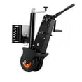 thumbnail image 4 of KFFKFF Trailer Mover, 500lbs Load Limit, 13 inch-23.2 inch Height Flexibility, Trailer Transport Dolly, 9-inch Air-Filled Rubber Wheel, Hand or Power Wrench Operated, 4 of 9