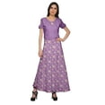 thumbnail image 2 of Moomaya Jupe Longue en Rayonne Imprimée pour Femmes Grande Taille Jupe Maxi à Taille Nouée, 2 of 6