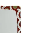 thumbnail image 2 of Ambesonne Abstract Fitted Sheet, Circular Forms Rounds, Queen Size, Ruby Khaki Blue, 2 of 2