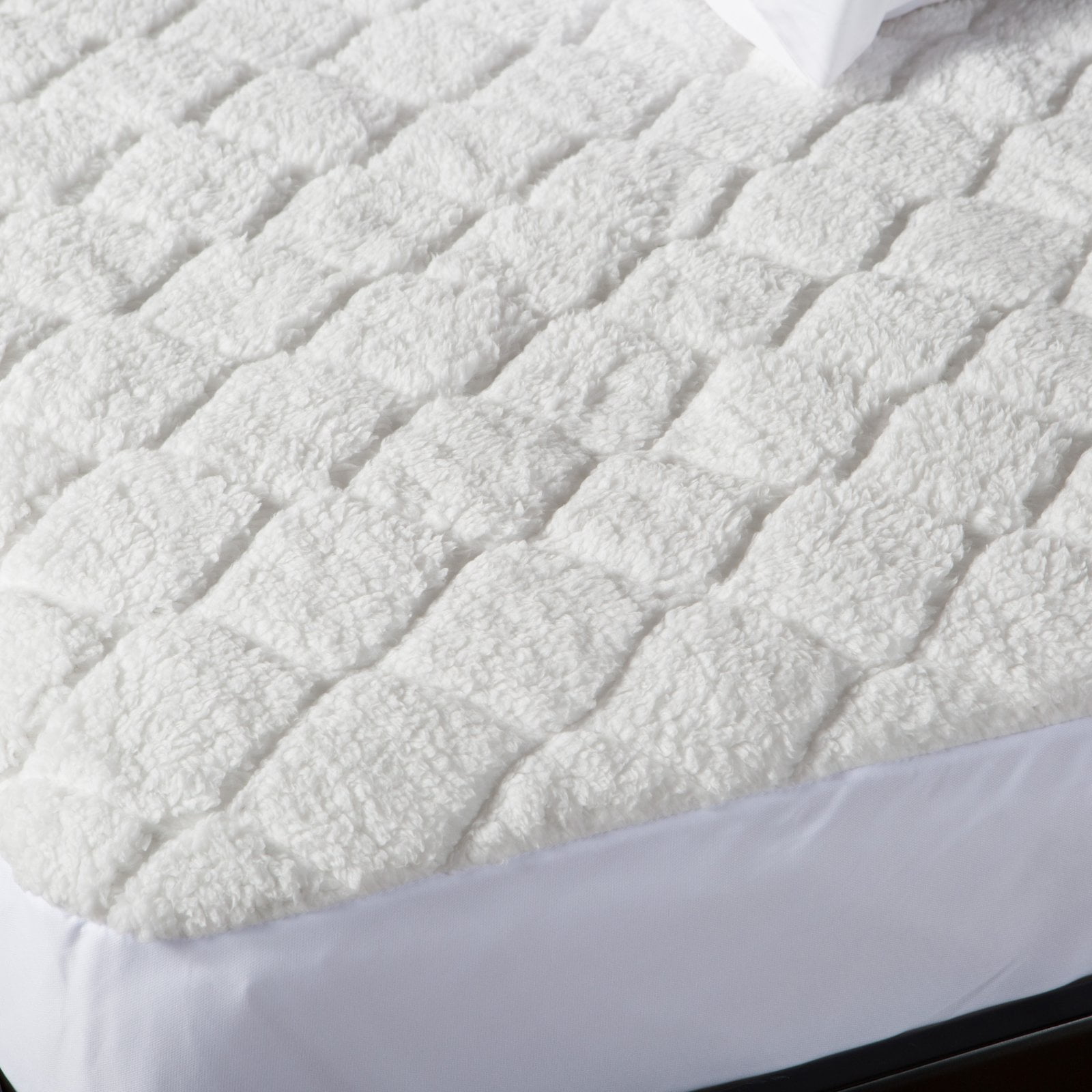 biddeford sherpa quilted heated electric mattress pad