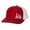 Red/White, variant on Disk Golf Funny I'd Hit That Golfer Mens Embroidered Mesh Back Trucker Hat, Black/Black