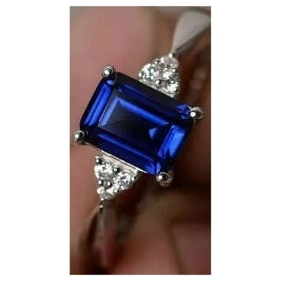 Women's 925 Sterling Silver Mystic Rainbow Topaz Engagement Wedding Band Rings