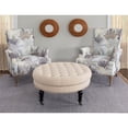 thumbnail image 3 of Riverbay Furniture Ottoman Rond en Naturel, 3 of 6