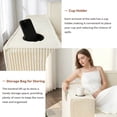 thumbnail image 3 of 67 Cloud Couch, White Modern Sectional Couch for Living Room, L-Shaped Corduroy Boneless Sofa with Deep Seat, 1 Ottoman, Right-Facing Chaise, 3 of 7