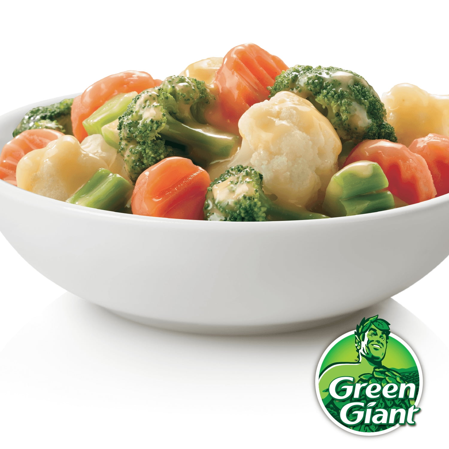 Green Giant Simply Steam Lightly Sauced Broccoli, Carrots, Cauliflower & Cheese Family Size 22oz Bag