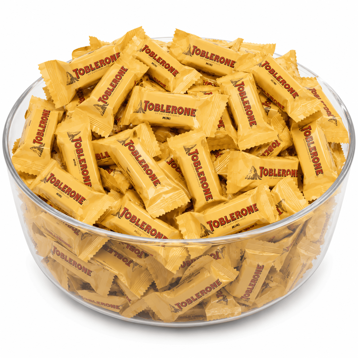 Swiss Milk Chocolate With Honey And Almond Nougat Toblerone Chocolate Bars Minis - 2 lb Bulk Chocolate