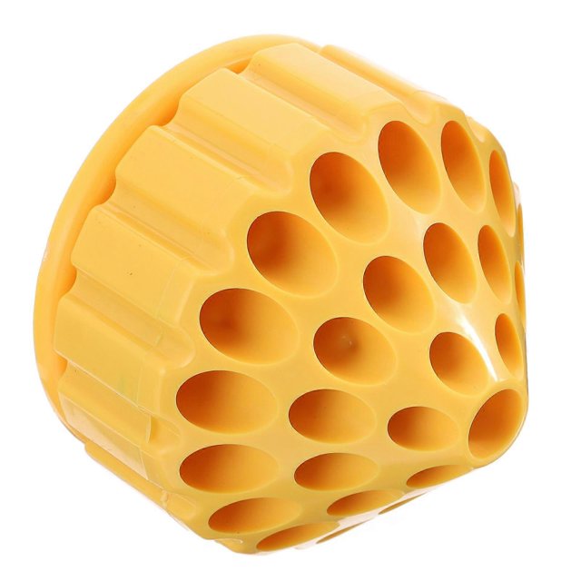 Nail Drill Storage Case Rotatable Drill Pin Storage Box Workshop Organization Yellow 10.5X10.5X9CM Practical Design 1Pcs