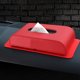 thumbnail image 5 of Soporte para caja de pañuelos de coche con interruptor magnético Dispensador de servilletas de cuero de repuesto para CX-5 CX-4 Rojo, 5 of 10