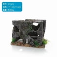 thumbnail image 3 of THOPBPRK European Ruined Castle Aquarium Decoration, Ancient Fortress Fish Tank Ornament for Underwater , Resin Castle Decor for Home Fish Tank Accessories, 3 of 6