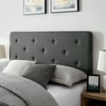 thumbnail image 5 of Modern Sleep Doswell Tufted Upholstered Headboard, Gray and Full, 5 of 8