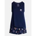 thumbnail image 6 of Joyspun Women's Tank Top and Shorts Pajama Set, 2-Piece, Sizes XS-3X, 6 of 6