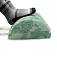 thumbnail image 5 of Green Abstract Foot Rest, Modern Bird's Eye Street Map of a Town Top View Contemporary Graphic Art, Non-Slip Backing Adjustable Ergonomic Memory Foam Leg Support for Office, Pale Teal, by Ambesonne, 5 of 5