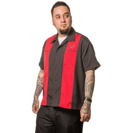 STEADY  CLOTHING THE HAROLD BOWLING SHIRT IN STONE main image 0