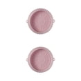 thumbnail image 3 of Matsuzay Freidora de aire Olla Silicona Reutilizable Resistente al calor Horno Cesta Chips Pizza Bandeja para hornear Mat Liner Bandeja flexible con oreja Rosado 2piezas Matsuzay CBP285151, 3 of 6