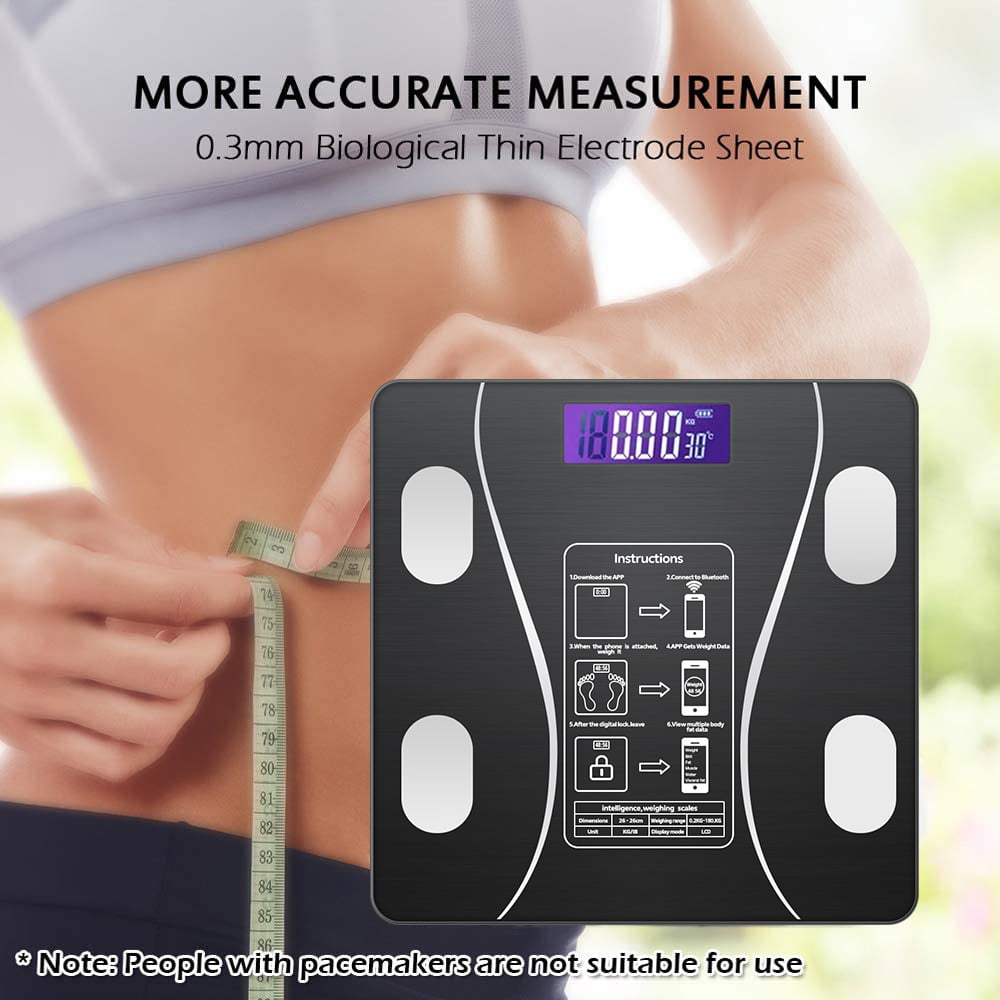 Household rechargeable body scale, adult weight scale, intelligent  Bluetooth body fat scale, OK