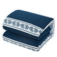 thumbnail image 2 of Chic Home Mason 8-Piece Applique Comforter Set, King, Navy, 2 of 2