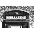 thumbnail image 2 of Fossey, George 32x23 Black Ornate Wood Framed with Double Matting Museum Art Print Titled - TELEPHONE BOOTH, 2 of 4