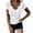 B237 White womens summer tops clearance under $5, variant on Women Tops under $5! Cagogo Summer Womens Shirt Short Sleeve Notch V Scoop Neck Ribbed Casual Tshirt Fitted Tops Blouses Basic Y2k Going Out Tee Shirt Top