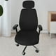 thumbnail image 3 of Fundas para sillas de oficina, de poliéster, suaves y lavables, para asiento y respaldo de ordenador. Negro, 3 of 6