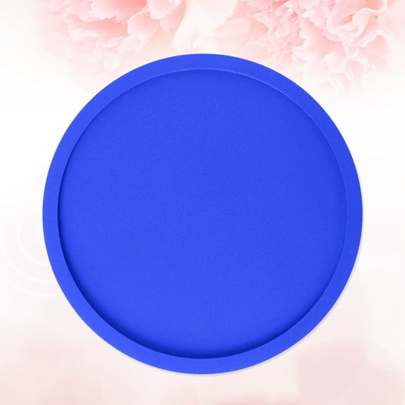 Masteelf  Silicone Coaster Coasters for Drinks with Holder Round Cup Blue
