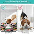 thumbnail image 4 of Bright Colorful Dog Feeding Mat - Romantic Floral, Waterproof Pet Bowl Mat, 4 of 5