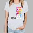 thumbnail image 2 of YHAJDS Women's Short Sleeve Tops 1985 Letter Print Round Neck Loose Casual Summer Tee, 2 of 5