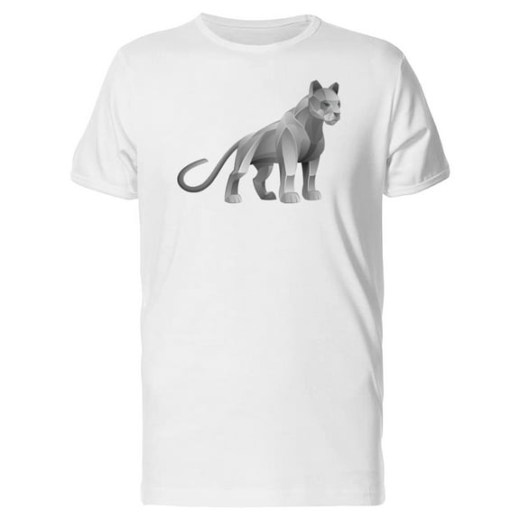 Abstract Silver Cougar Tee Men's -Image by Shutterstock
