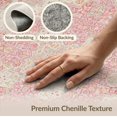 thumbnail image 6 of ODIKA Beige Vintage Dining Allover Motifs Transitional Neutral Cream for Room, Large Office, Lounge, Non-Slip Chair-Friendly, 6 of 7