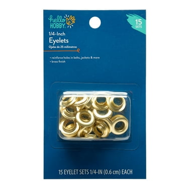 Hello Hobby 1/4" Eyelets Brass 15