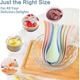 thumbnail image 4 of Lnrkai 8 Pcs Plastic Spoon Dinner Spoons, Portable Reusable Soup Spoon Reusable Multicolor Lightweight Durable Spoon Dishwasher & Microwave Safe for Gift Set, 4 of 8