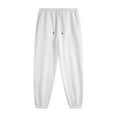 thumbnail image 1 of Pantalones largos para hombre, color liso, informales, con cordón en el tobillo, pantalones largos para hombre, 1 of 3