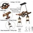 thumbnail image 4 of Shzicmy 21.7in 2 Lights Industrial Chandelier Retro Attic Bar Hanging Lighting Wood Metal Pendant Lamp for Dining Room Farmhouse, 4 of 7