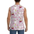 thumbnail image 4 of Uemuo Easter Rabbit Pattern Men's Sleeveless T-Shirt,Muscle Athletic Tank Top, Moisture-wicking Quick-dry Breathable Classic Tee Top for Gym Run Outdoor Sports-X-Large, 4 of 8