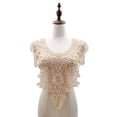 thumbnail image 4 of Neckline Applique Collar Patch Embroidered Floral Lace Neckline Patches Collar Fabric Trim Clothes Sewing Patch, 4 of 7