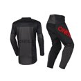 thumbnail image 2 of O'Neal 2025 Youth Kids Element Racewear Motocross Offroad Jersey Pant Combo Black/Gray/Red (Youth Kids Large/W24), 2 of 8