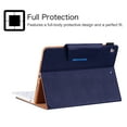 thumbnail image 3 of Flip Case Compatible with iPad 8th/7th Generation (10.2 Inch) & iPad Air (3rd Generation, 10.5") & iPad Pro Tablet (10.5 Inch) - Leather Protector Case Folio Folding Stand Wallet Cover (Dark Blue), 3 of 5