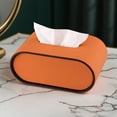 thumbnail image 4 of Light Luxury Coffee Table Leather Tissue Box Cover Bedroom High-end Napkin Facial Dispenser, 4 of 5