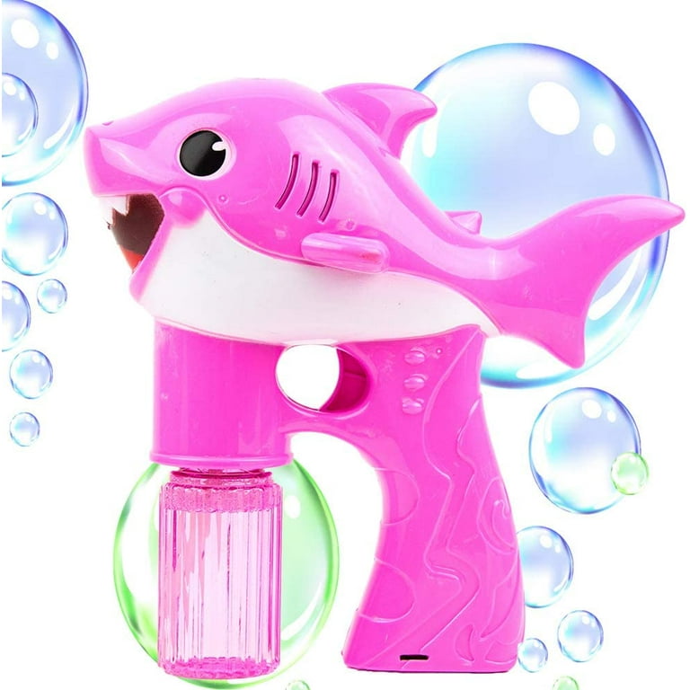 Bubble Gun Blower for Kids, Non-Toxic Leak-Resistant Easy Refill Dolphin  Bubble Blaster Toy with Soap Solution, Bubble in Minutes, Perfect for