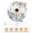 thumbnail image 6 of 13 Inch Round Placemats Set of 4, Blue Teal Fall Non Slip Heat Insulation PP Table Mats, Thanksgiving Pumpkins Watercolor Botanical Washable Place Mats for Kitchen Dining Party Table Decor, 6 of 7