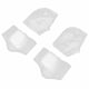 thumbnail image 4 of Par de almohadillas de soporte para arco de silicona + par de calcetines de talón plantilla para pie plano hidratante antiseco, 4 of 5