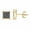 Black, variant on 1/10 cttw Black Diamonds Square/Princess shape Stud Earring Crafted in 10KT Yellow Gold, Real Diamond Earring for Women.