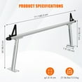 thumbnail image 2 of Yeshouse 800 lbs Aluminum Truck Rack, 17-29" Width, Adjustable Ladder/Kayak Rack with C-Clamps, No-Drill Install, 2 of 8