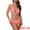 Fluorescent Pink, variant on DARING DIVA Women's Wide Strap O Ring Cut Out Bikini Sets X-Large Royal Blue