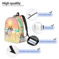 thumbnail image 3 of Silaia Bluey Print Canvas Durable Rugged Backpack for Men and Women, Laptop Sleeve, Travel, Work, Book bag Rucksack or Satchel-Small, 3 of 5