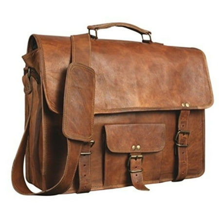 Real Irish Leather - skh leather 18 genuine men's auth real leather messenger laptop briefcase satchel mens bag