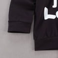 thumbnail image 2 of Baby Boy Letter Print Hooded Sweater Jeans Sets, 2 of 6