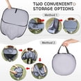 thumbnail image 6 of Portable Pet Playpen with Surround Tunnel, 2-Linked-Enclosed Areas Outdoor Cat Enclosure, Outdoor/Indoor Cat Playpen with Breathable Soft Sides, Cat Tent for Small Animals, 6 of 7