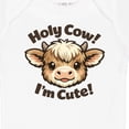 thumbnail image 4 of Inktastic Holy Cow I'm Cute Boys or Girls Baby Bodysuit, 4 of 5